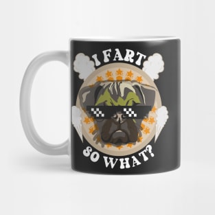 Funny quote pug farting Mug
